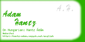 adam hantz business card