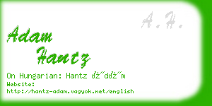 adam hantz business card